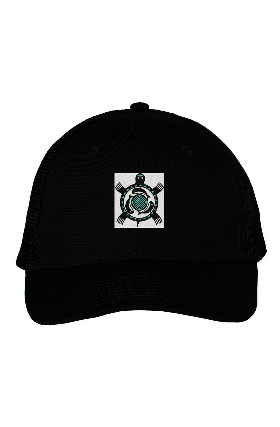 Mesh-Back Twill Trucker Totem Turtle Cap