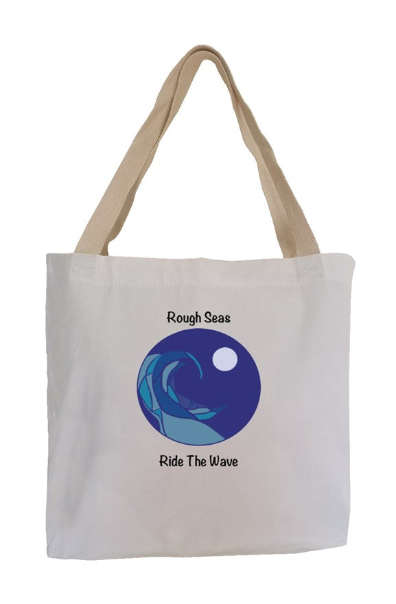Eco Canvas Tote: Ride The Wave