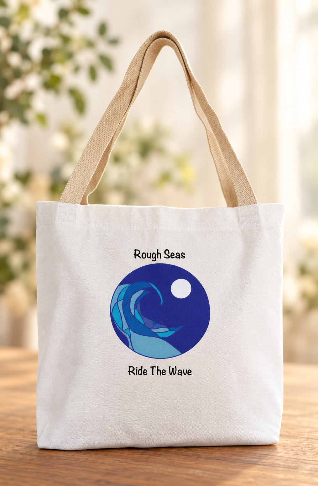 Eco Canvas Tote: Ride The Wave