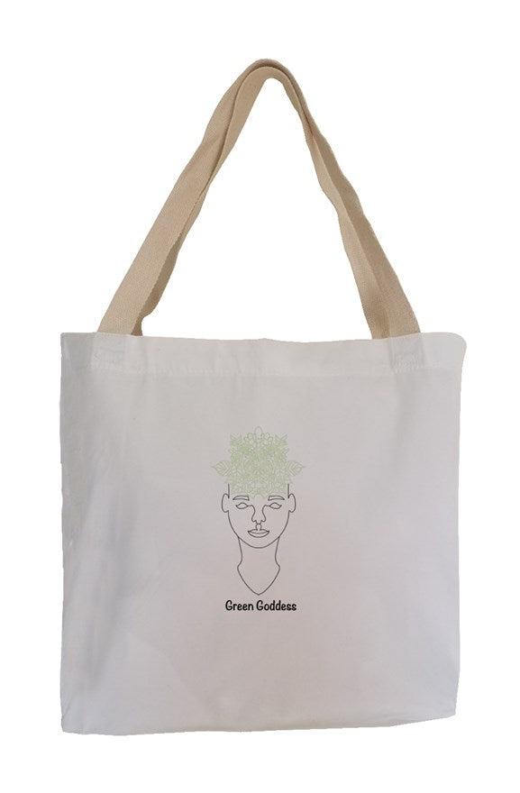 Eco Canvas Tote: Green Goddess