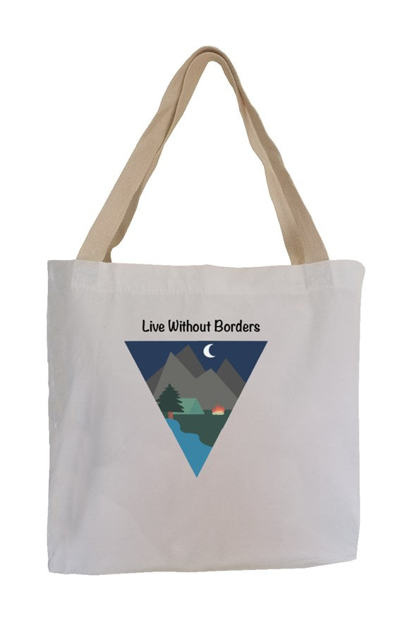 Eco Canvas Tote: Live Without Borders