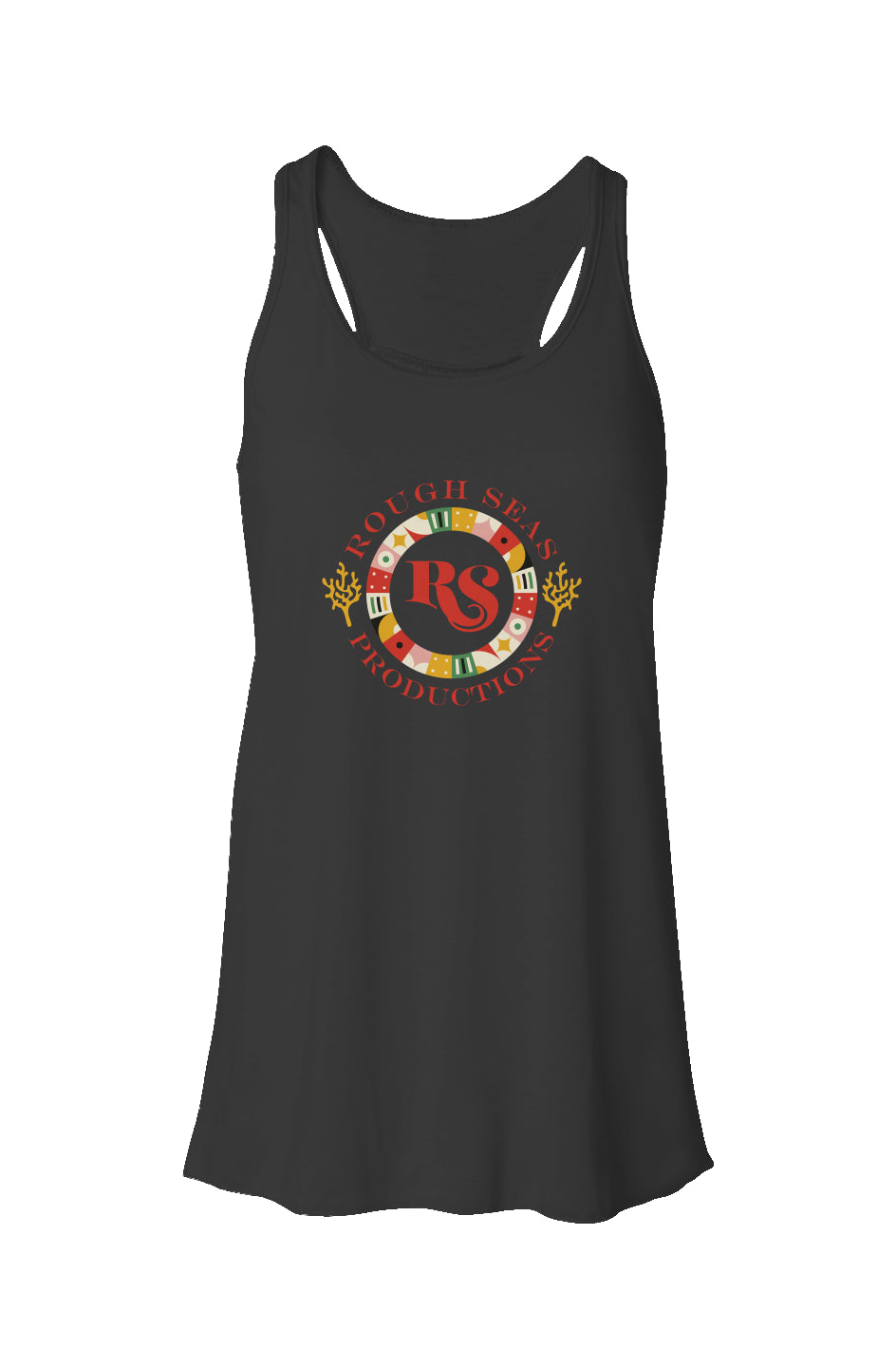 Flowy Racerback Tank: Casino Ocean Logo