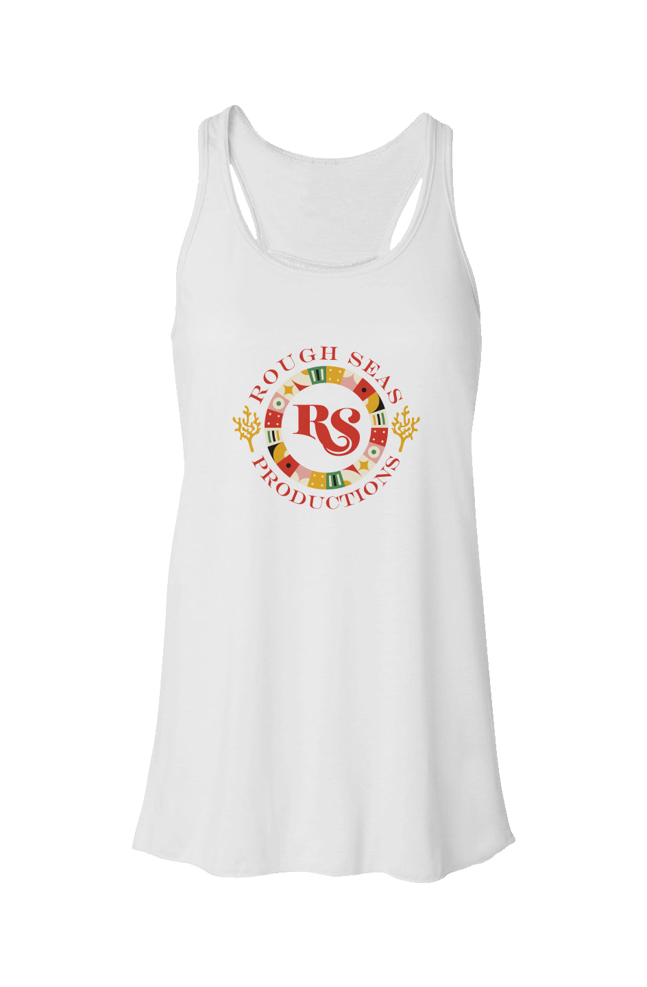 Flowy Racerback Tank: Casino Ocean Logo