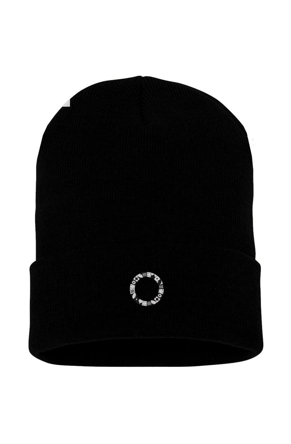 Cuffed Beanie: Casino Ocean Logo 