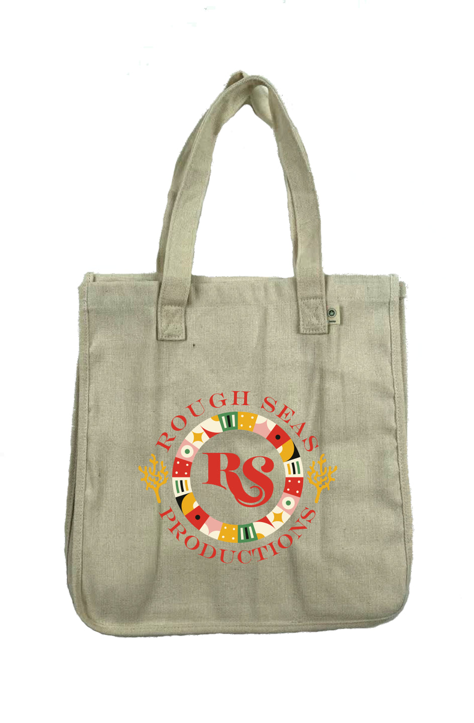 Hemp Market Tote: Casino Ocean Logo