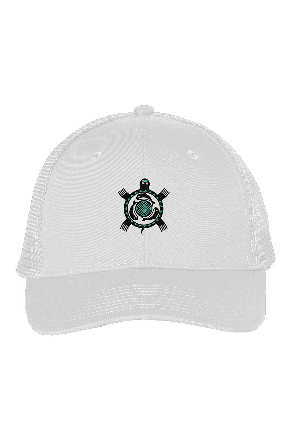 Mesh-Back Twill Trucker Totem Turtle Cap