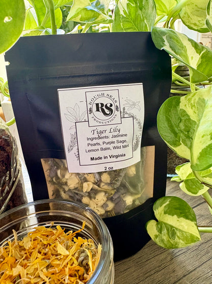 tiger lily goods Tiger Lily Matcha Herbal Tea – Rough Seas Productions LLC