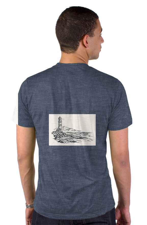 fisherman words lighthouse back