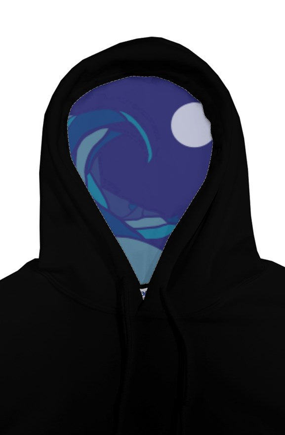 Liner Hoodie: Ride The Wave-Black